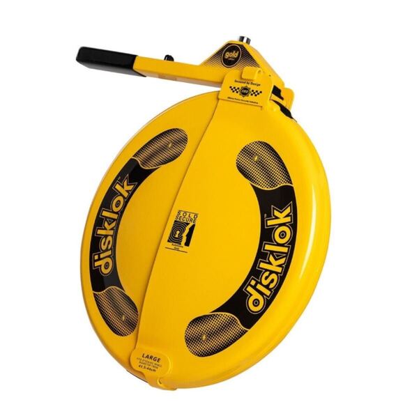〔新品ハンドルカバー付き〕 新品 【disklok】 Sサイズ イエロー 英国 盗難防止 ハンドルロック プラド ランクル 300 250 防犯 車 盗難対策