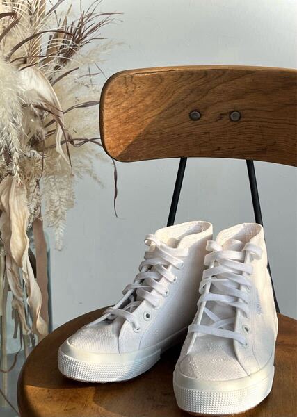 SUPERGA (スペルガ)ホワイト ハイカットスニーカー 35サイズ レディース
