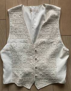 Maison de Liliana ホワイト ビーズ刺繍ベスト