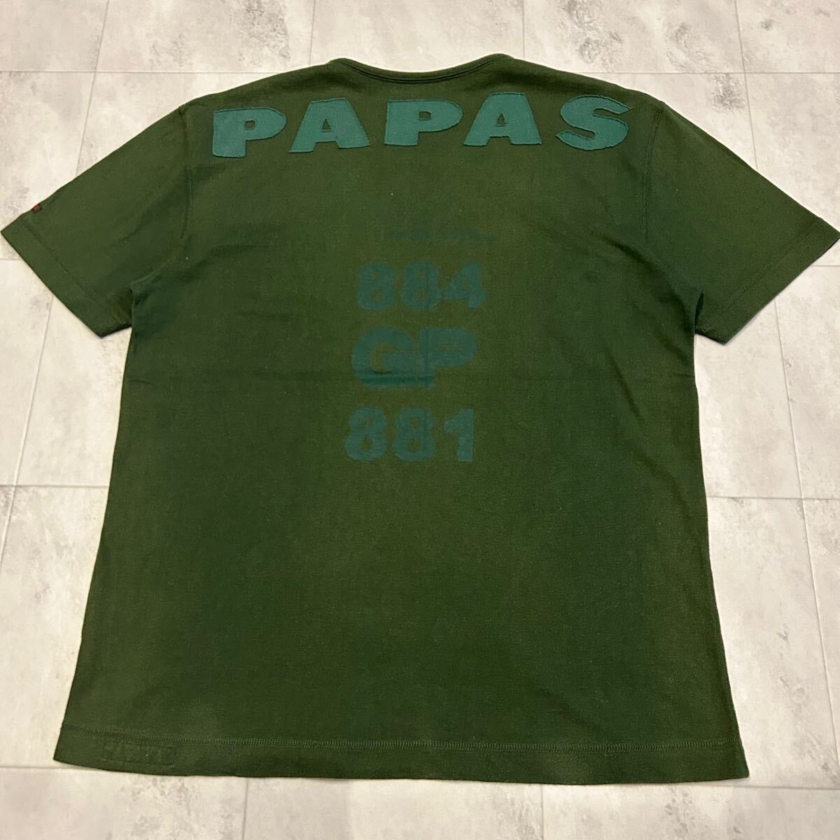 定番】40/2甘撚天竺 ロゴTシャツ （Tシャツ）｜PAPAS / パパス