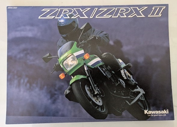ZRX / ZRX-Ⅱ (ZR400E) 車体カタログ 2000年1月 ZRX ZRX Ⅱ 古本・即決・送料無料 管理№ 7926 F