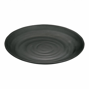 マイン(Mine) 丸皿 メラミンウェア 黒 24cm M11-124(RMI7201)