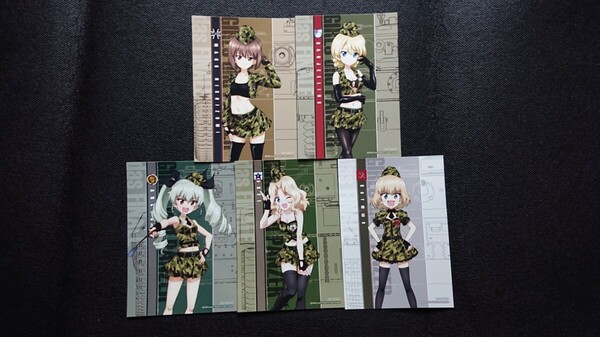 ガールズ&パンツァー最終章 ゲーマーズ購入特典 ブロマイド ミリタリー ver. 5種セット