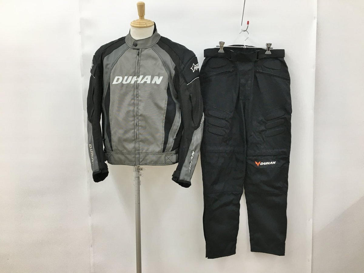 ドゥーハン duhan 上下セット M ブラック バイクウェア ライディングジャケット 2501WR019