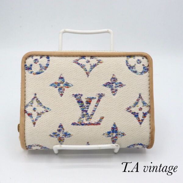LOUIS VUITTON 美品 ヴィトン ポルトフォイユ ルー モノグラム ホワイト 折り財布M83500