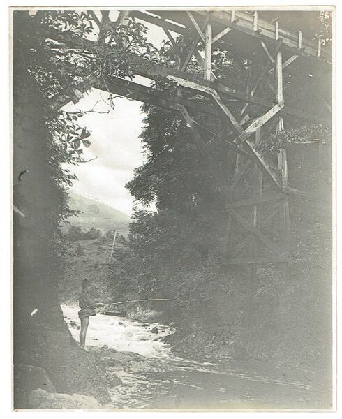 小判古写真 神奈川 足柄・山北 千貫樋 明治期