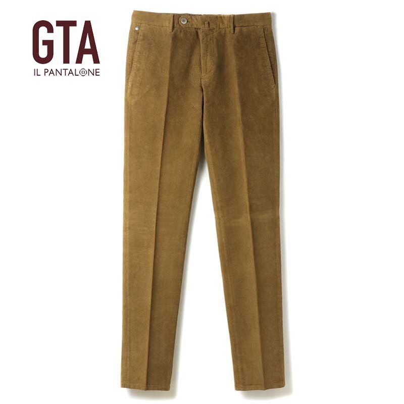 GTA(ジーティーアー) / ガーメントダイコットンストレッチ細畝コーデュロイスリムテーパードパンツ(800SSL/28480) [gta2470373-46]