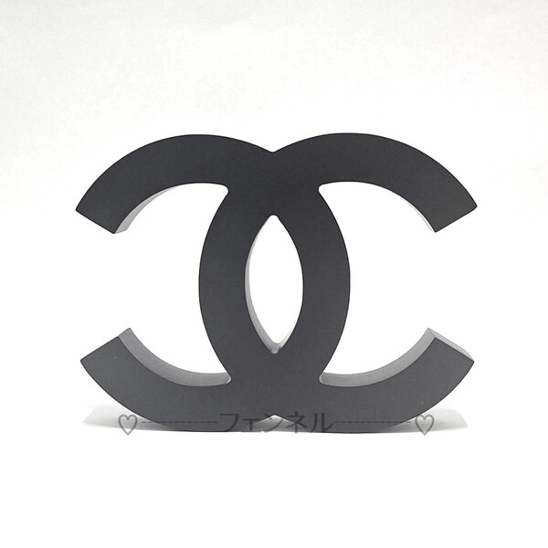 入手困難 正規品 希少 シャネル コスメカウンター 木製什器 CHANEL ココマーク ブラックA