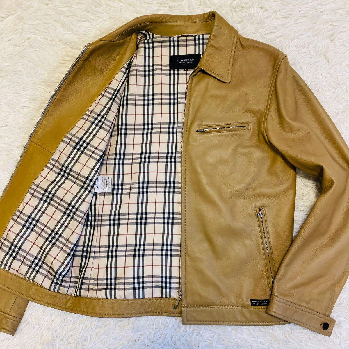 Yahoo!オークション -「burberry black label レザーライダース Yahoo!オークション -「burberry black label レザーライダース