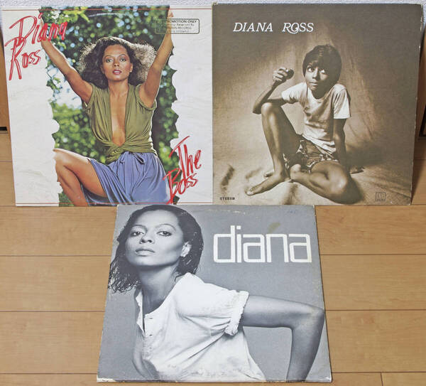 【中古LP3枚セット】【USオリジナル盤】DIANA ROSS / 『DIANA』『DIANA ROSS』『THE BOSS』