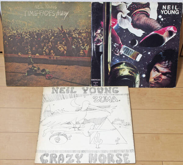 【USオリジナル盤】【LP3枚セット】NEIL YOUNG / 『ZUMA』『TIME FADES AWAY』『AMERICAN STARS 'N BARS』
