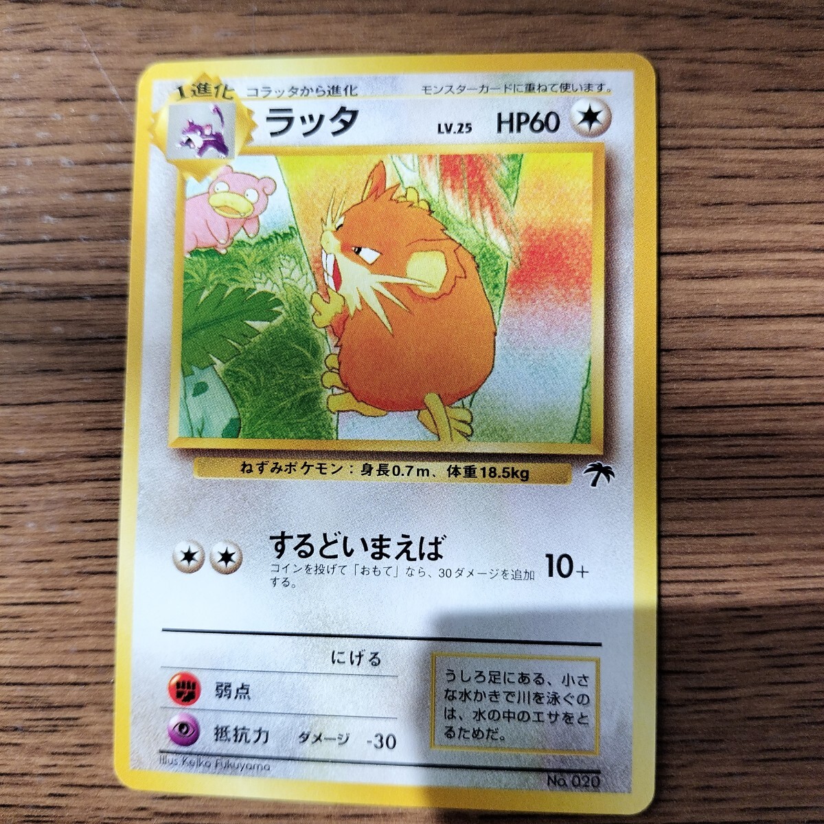 ポケモンカードゲーム 旧裏 ラッタ マークなし ポケカ 初期