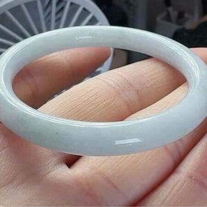 R2-0417天然本翡翠《本物保証》 赤ちゃん翡翠バングル40.9mm 一点物 希少 縁起物 お守り パワーストーン14g 天然翡翠A貨 ミャンマー