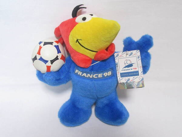 【即決価格】FIFA サッカーワールドカップ(1998年 フランス大会)フティックス ぬいぐるみ 公式マスコットキャラクター タグ付き