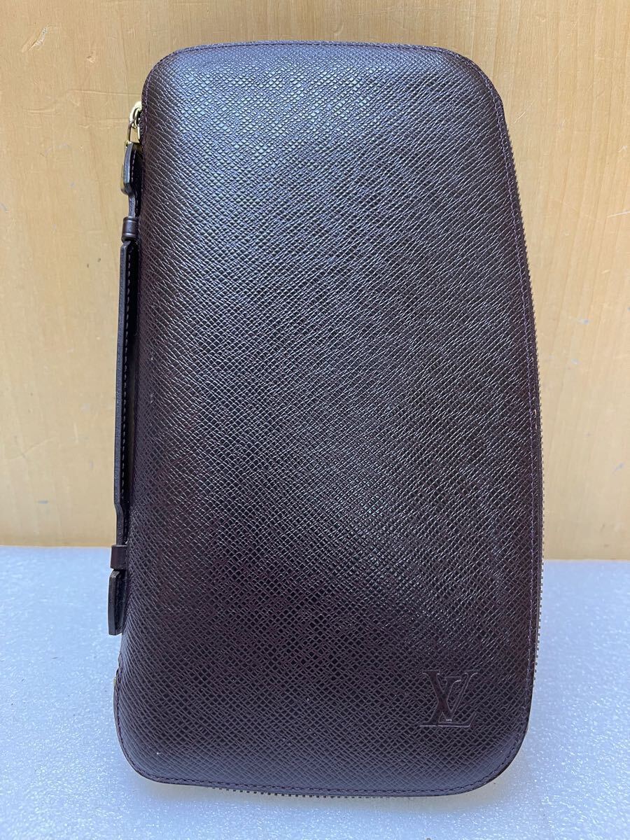 RE1384 LOUIS VUITTON ルイヴィトン カバン ハンドバック 長財布 メンズ ワインレッド 【中古】現状品 1224