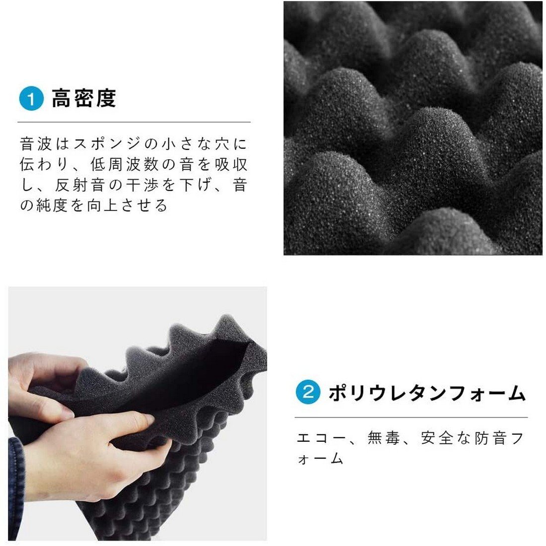 吸音材 波型 50*50*4cm グレー 12枚セット 防音シート 壁 50x50cm 厚み4cm 防音材 吸音シート 緩衝材 吸音材 波型 50*50*4cm グレー 12枚セット 防音シート 壁 50x50cm 厚み4cm 防音材 吸音シート 緩衝材