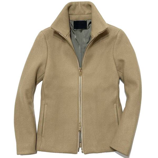 定価7.6万 junhashimoto WOOL MELTON WING COLLAR BLOUSON 2 ベージュ ウールメルトンウイングカラーブルゾン ジュンハシモト akm wjk