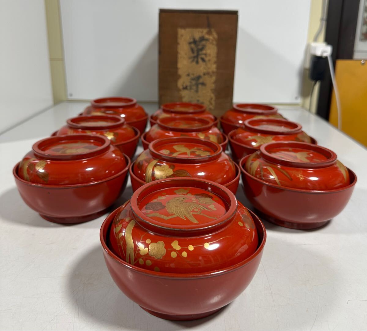 木製 椀 10客揃 お椀 吸物椀 汁椀 懐石 漆器 漆塗 Yahoo!オークション -「10客 椀」(食器) (キッチン、食器)の落札