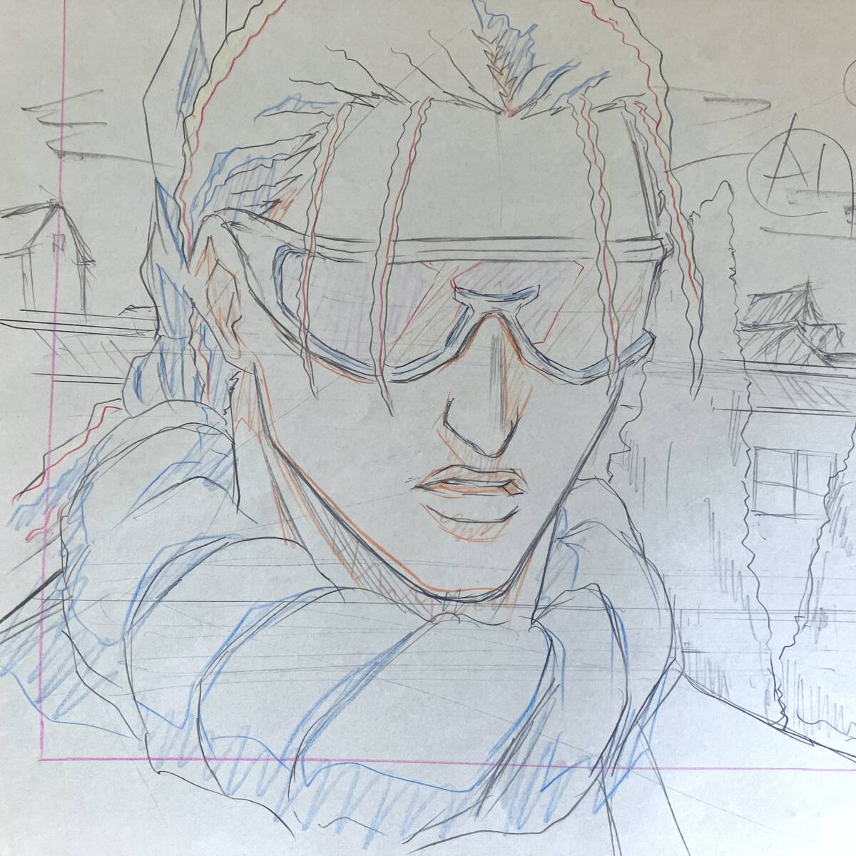 ブリーチ 直筆 原画 剣八／セル画 アニメ Anime Genga Cel