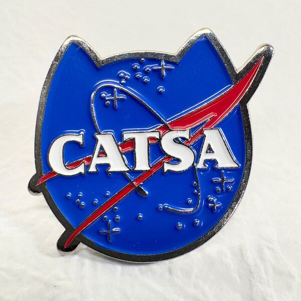 【ピンバッジ】CATSA パロディ NASA アメリカ航空宇宙局