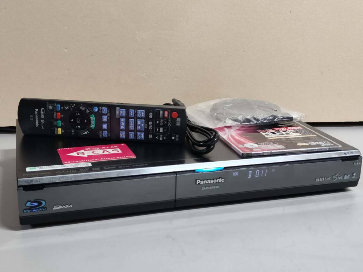 パナソニック 500GB 2チューナー ブルーレイレコーダー DIGA DMR-BW850