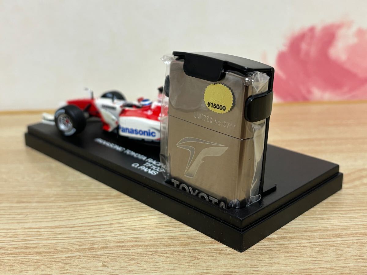 京商フカシロ商事1/43 パナソニック トヨタ レーシングTF103 Zippo 送料無料 1/43 フカシロ商事 パナソニック トヨタ レーシング