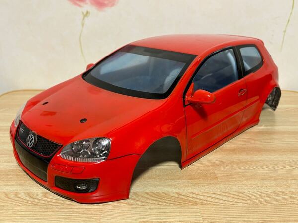 送料無料 1/10 タミヤ フォルクスワーゲン ゴルフ GTI レッド ラジコンボディ TAMIYA VOLKSWAGEN GOLF VW RED 当時物