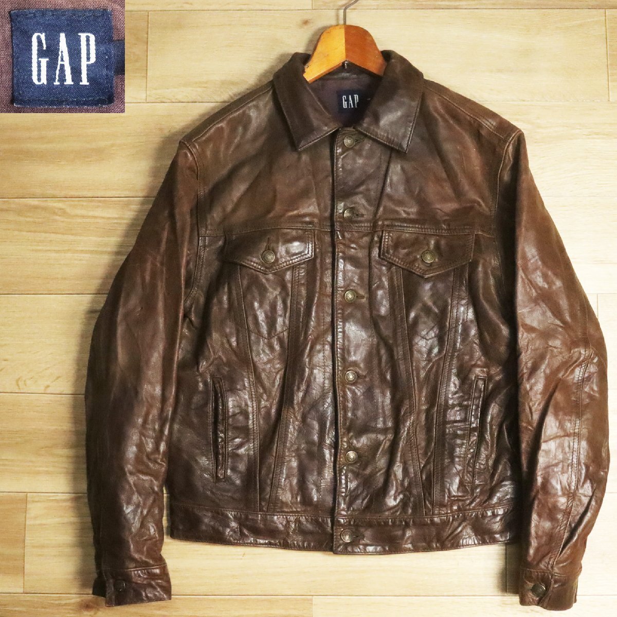 Yahoo!オークション -「gap レザー ジャケット」(メンズ Yahoo!オークション -「gap レザー ジャケット」(メンズ