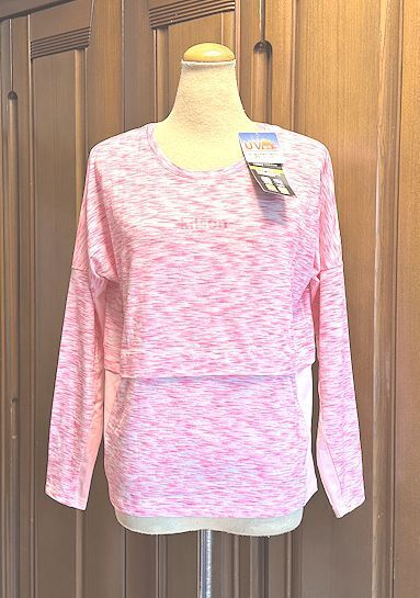 最終価格★KITSON LA キットソン★吸水速乾・抗菌防臭・UV対策・長袖・Tシャツ・スポーツウエア・ピンク・ゆったりMサイズ★未使用