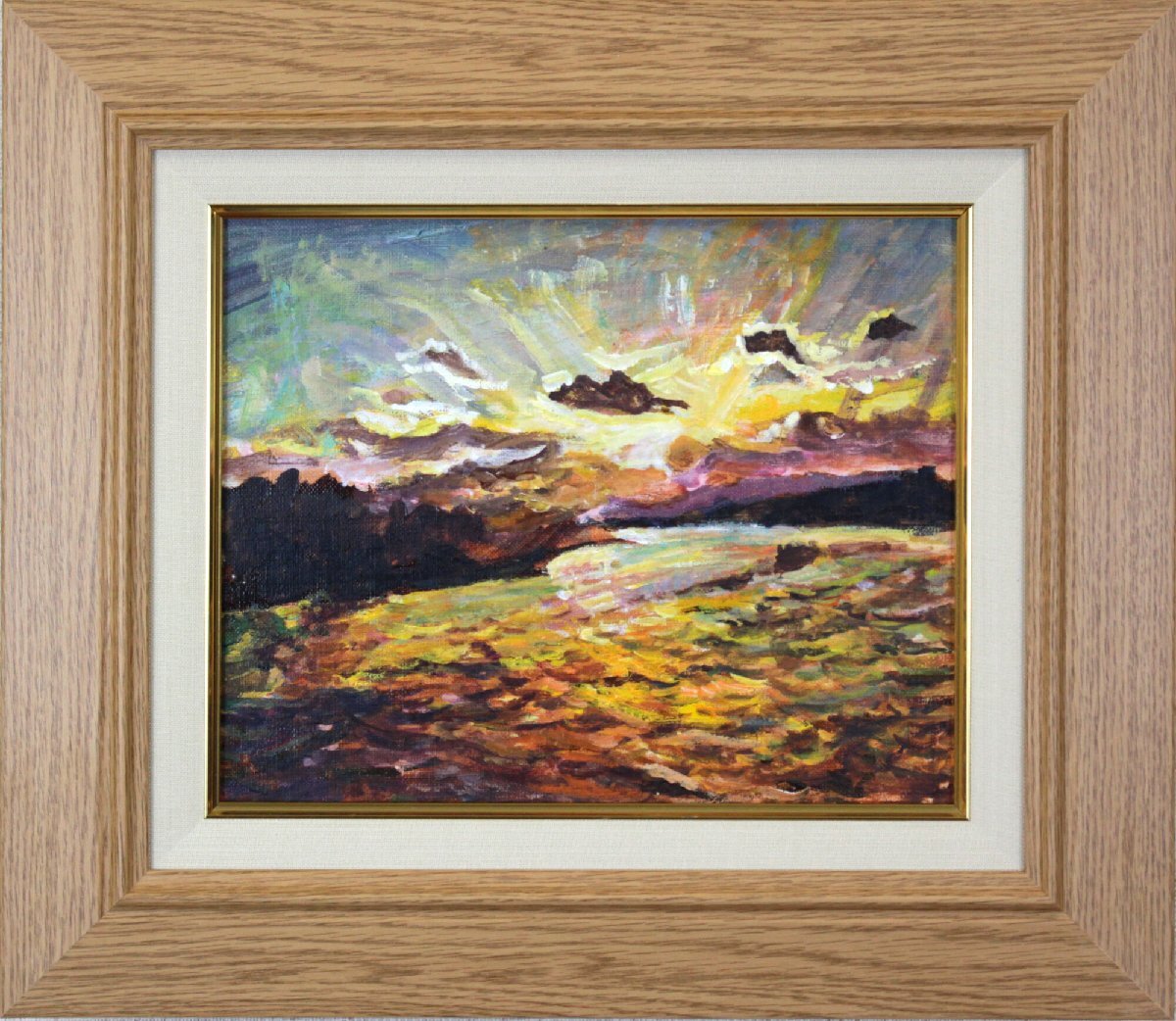 2025年最新】Yahoo!オークション -絵画 油絵 朝日(絵画)の中古品