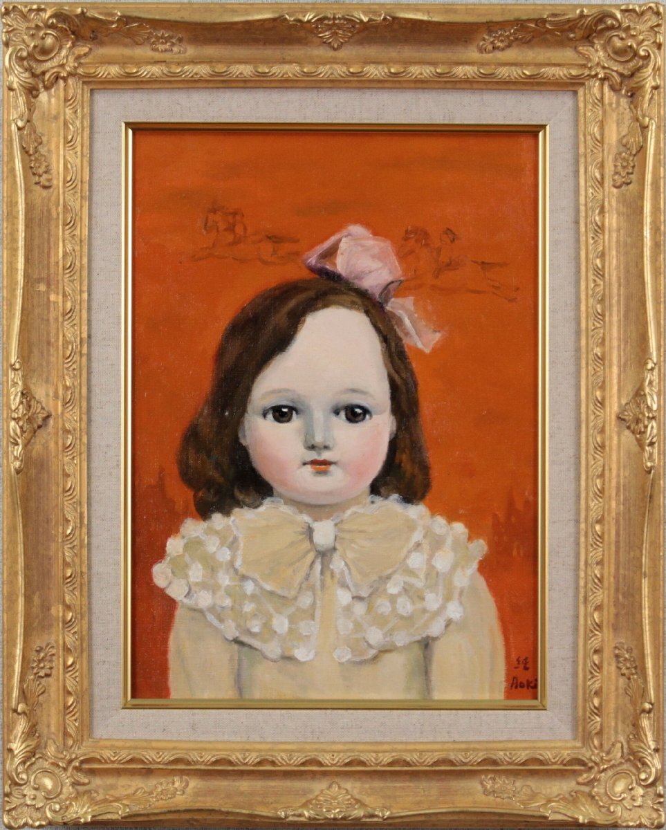 田中允 油彩画 人形芝居 額装 - メルカリ