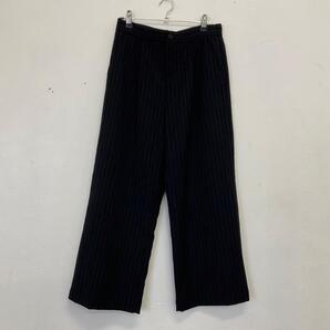 UNIQLO レディーススラックス 11サイズ ストライプブラック C713
