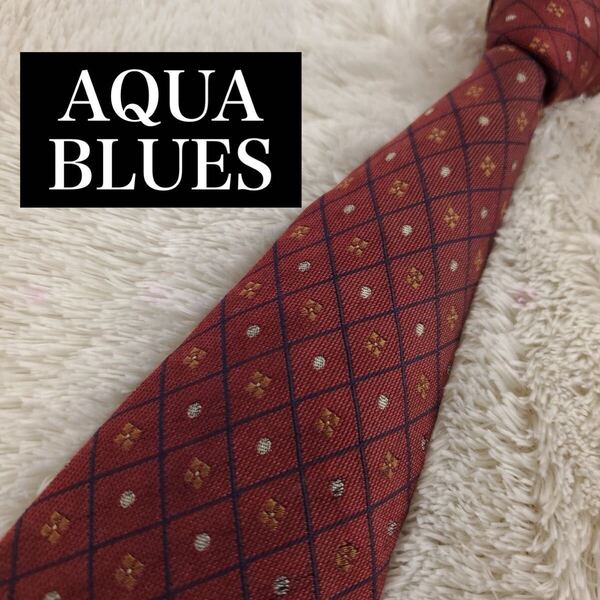 AQUABLUES ネクタイ ビジネス フォーマル シルク100 L-0092