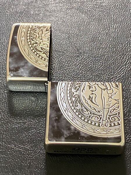 zippo ウィンディ 両面デザイン 限定品 外側ケース アウター ブラック 特殊加工 希少モデル 2024年製 WINDY シリアルナンバー NO.0063