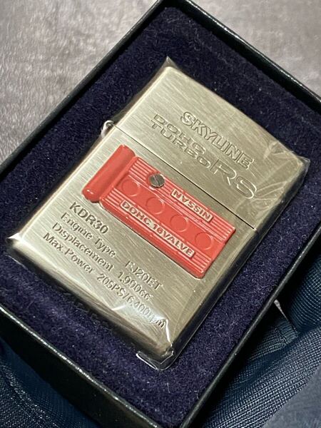 zippo SKYLINE GT-R KDR30 立体メタル 希少モデル ヴィンテージ 1997年製 スカイライン シルバーインナー 1997年製 ケース 保証書付き