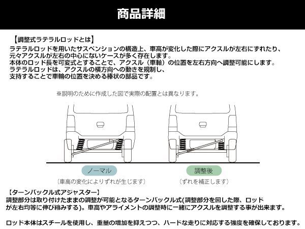 HA36S アルトターボRS ラテラルロッド ターンバックル 調整式 強化ウレタンブッシュ アライメント調整 HA36S アルトターボRS ラテラルロッド ターンバックル 調整式 強化ウレタンブッシュ アライメント調整