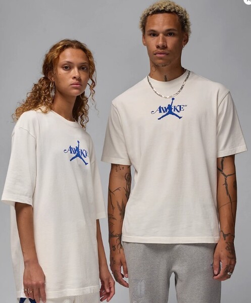 XXL 新品未使用 Nike Jordan x Awake NY SOLID TEE Sail ナイキ ジョーダン アウェイク ニューヨーク ソリッド 半袖 シャツ セイル