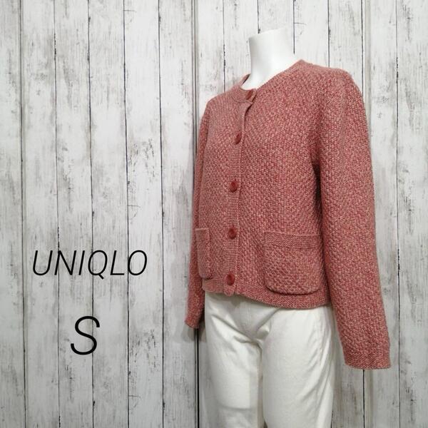 UNIQLO ユニクロ レディース ニット ショート ジャケット 長袖 S 07