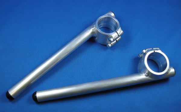 アルミ溶接ハンドル 43Φ 垂角 15度 VFR750R RC30 CBR600F4i CB1000SF CB1300SF HRC バトルファクトリー