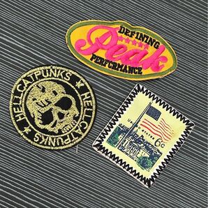 ワッペン 3種類入り ダンス系小物 ドクロ peak USA アクセサリー キッズダンス衣装 衣装小物