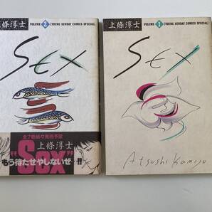SEX 上條淳士 2巻 2冊 初版 帯付き ヤングサンデーコミックススペシャル 小学館