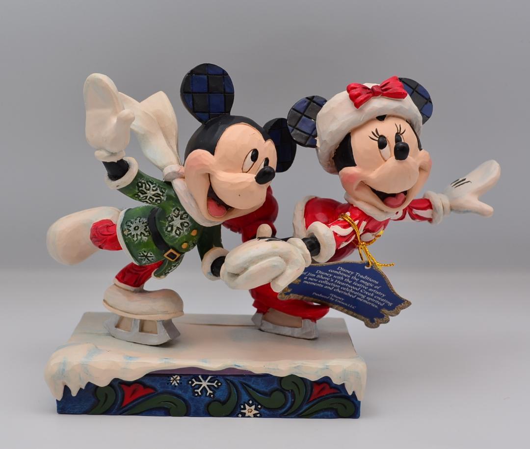 スケートの恋人 ミッキー&ミニー ジムショア ディズニーショーケース 箱付き スケートの恋人 ミッキー&ミニー ジムショア ディズニーショー