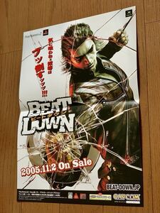 チラシ xbox PS2 ビートダウン カプコン プロモーションエクスプレス 2005年9月 店舗用 ポスター フライヤー パンフレット カタログ