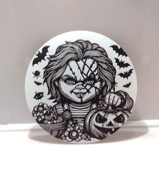 Bハロウィーンチャッキー 10cmアクリルコースター