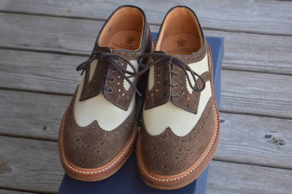 試着程度 TRICKER'S バートン 7.5-5 ブラウン トリッカーズ カントリー