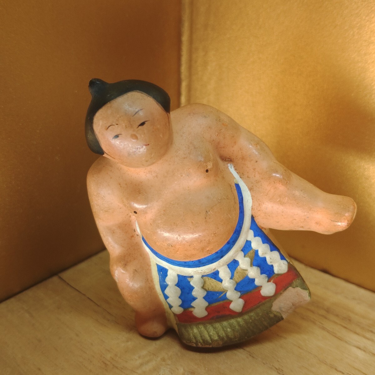 明治期 伏見人形 力士 相撲 角力 土人形 郷土 民芸 (ふるさとの 明治期 伏見人形 力士 相撲 角力 土人形 郷土 民芸 (ふるさとの