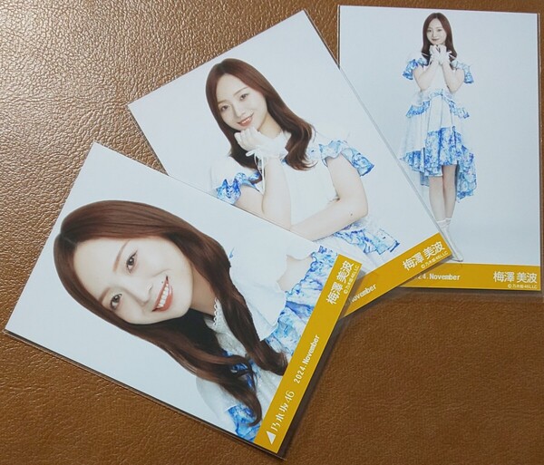 乃木坂46 梅澤美波 真夏の全国ツアー2024衣装2 Web限定 生写真 3種 2024.November コンプ 期別プリンセス衣装
