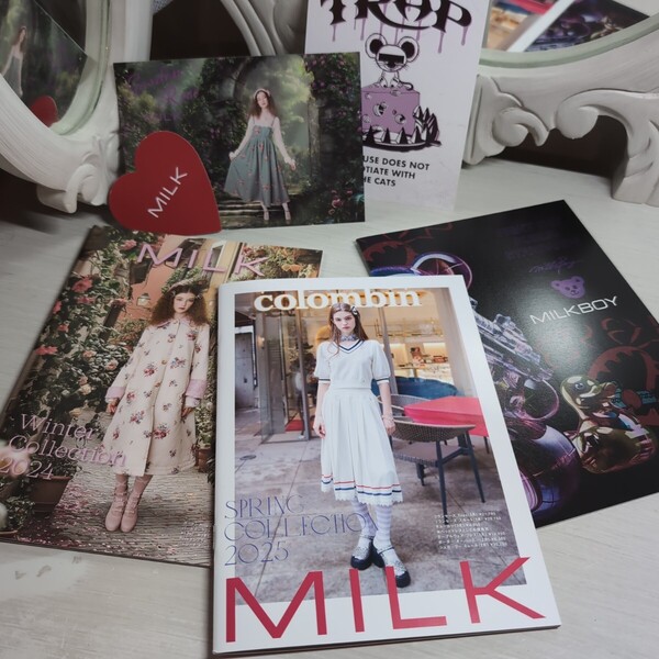 MILK カタログ 2024年冬&2025年春 ポストカード2点【送料無料・匿名配送】