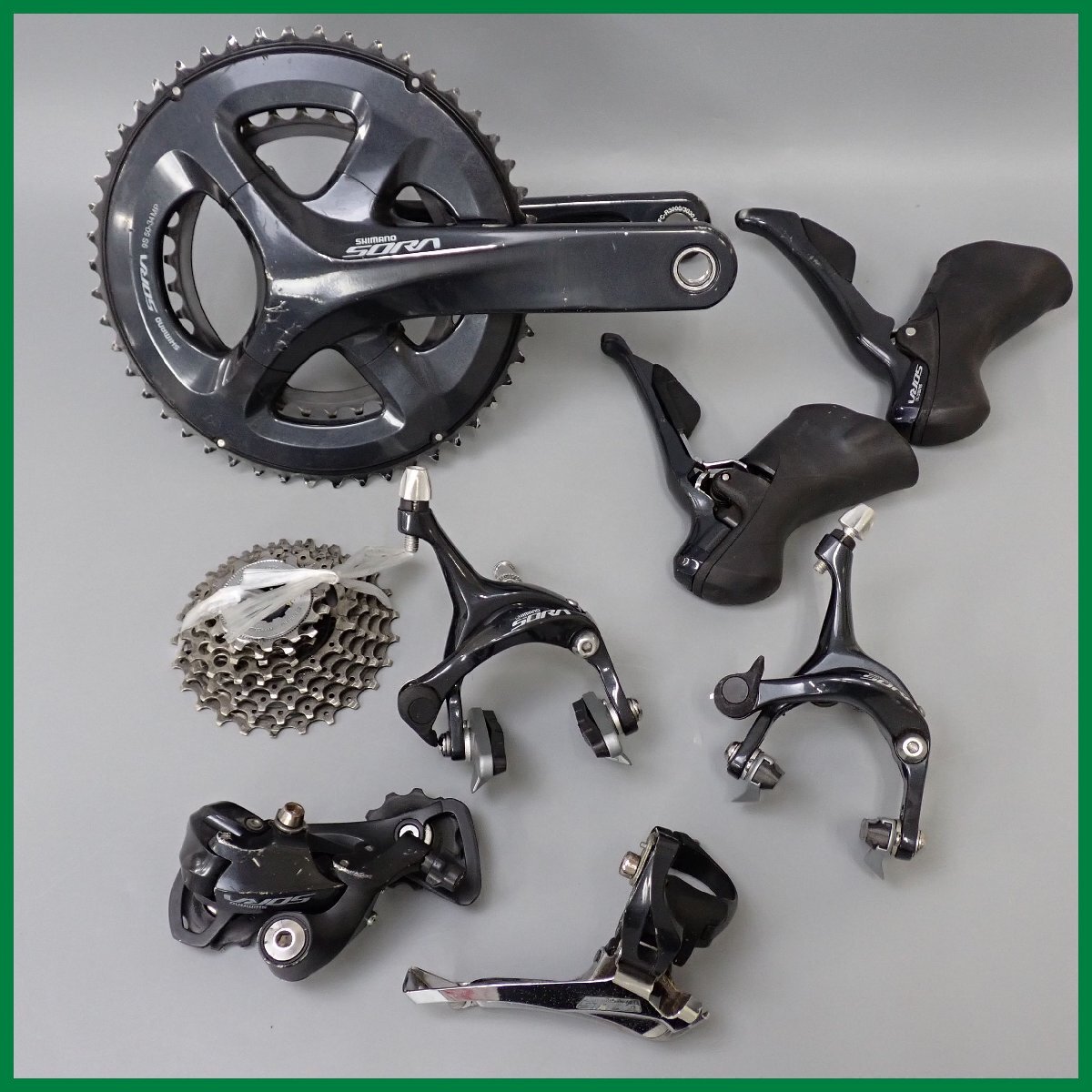 Yahoo!オークション -「シマノ sora コンポセット」(自転車 Yahoo!オークション -「シマノ sora コンポセット」(自転車