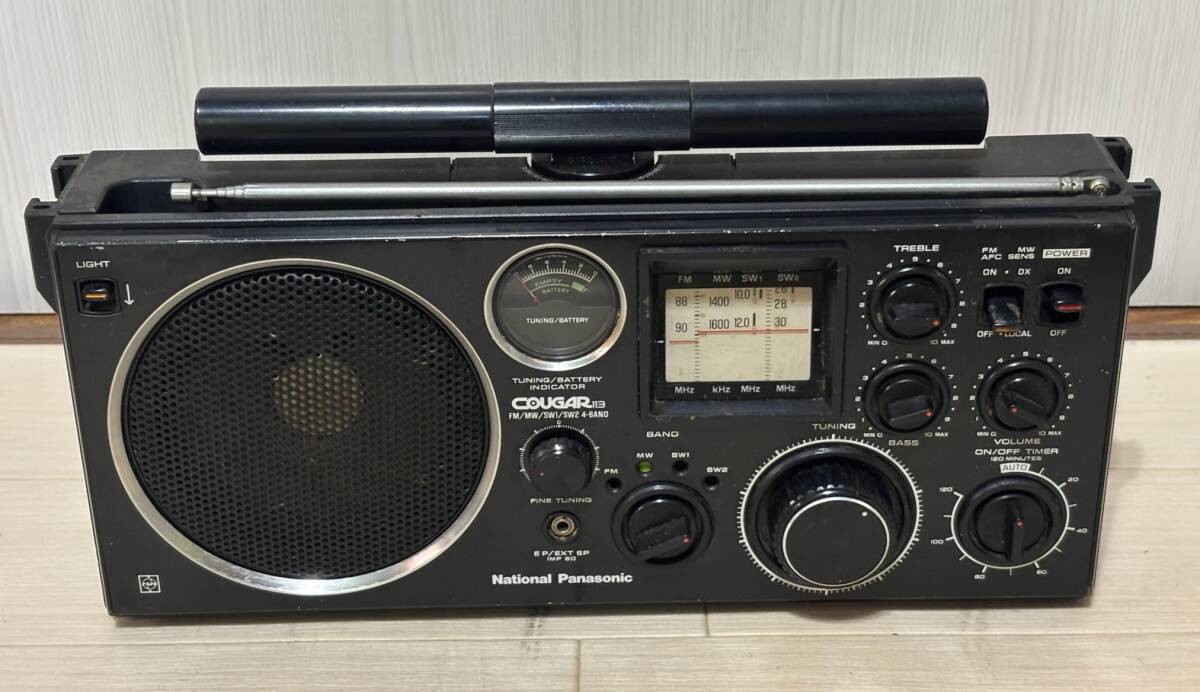 ナショナル RF-1130 – 珍しい横長スタイルのBCLラジオ | 【昭和